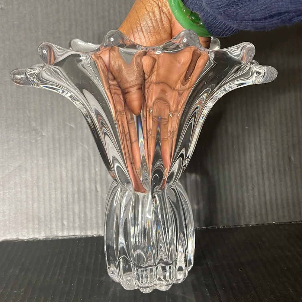 COFRAC Art Verrier France Splash Design Vase
